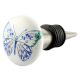 Blue Butterfly Ceramic Wine Stopper